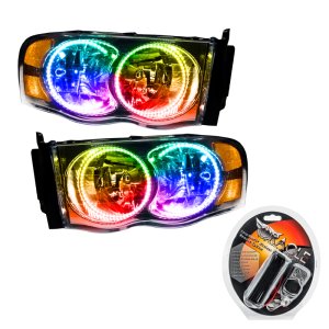 Dodge Ram Headlight Assemblies - ORACLE Lighting - SMD HL - ColorSHIFT - `02-`05
